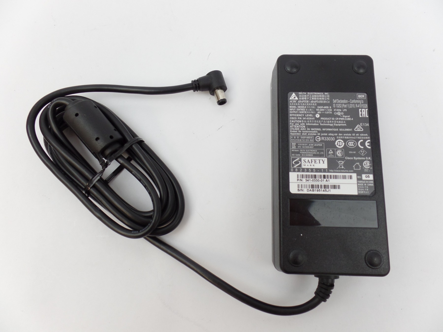 Power Supply for Cisco IP Phone Transformer CPPWRCUBE4 / 341033001 Other peripherals