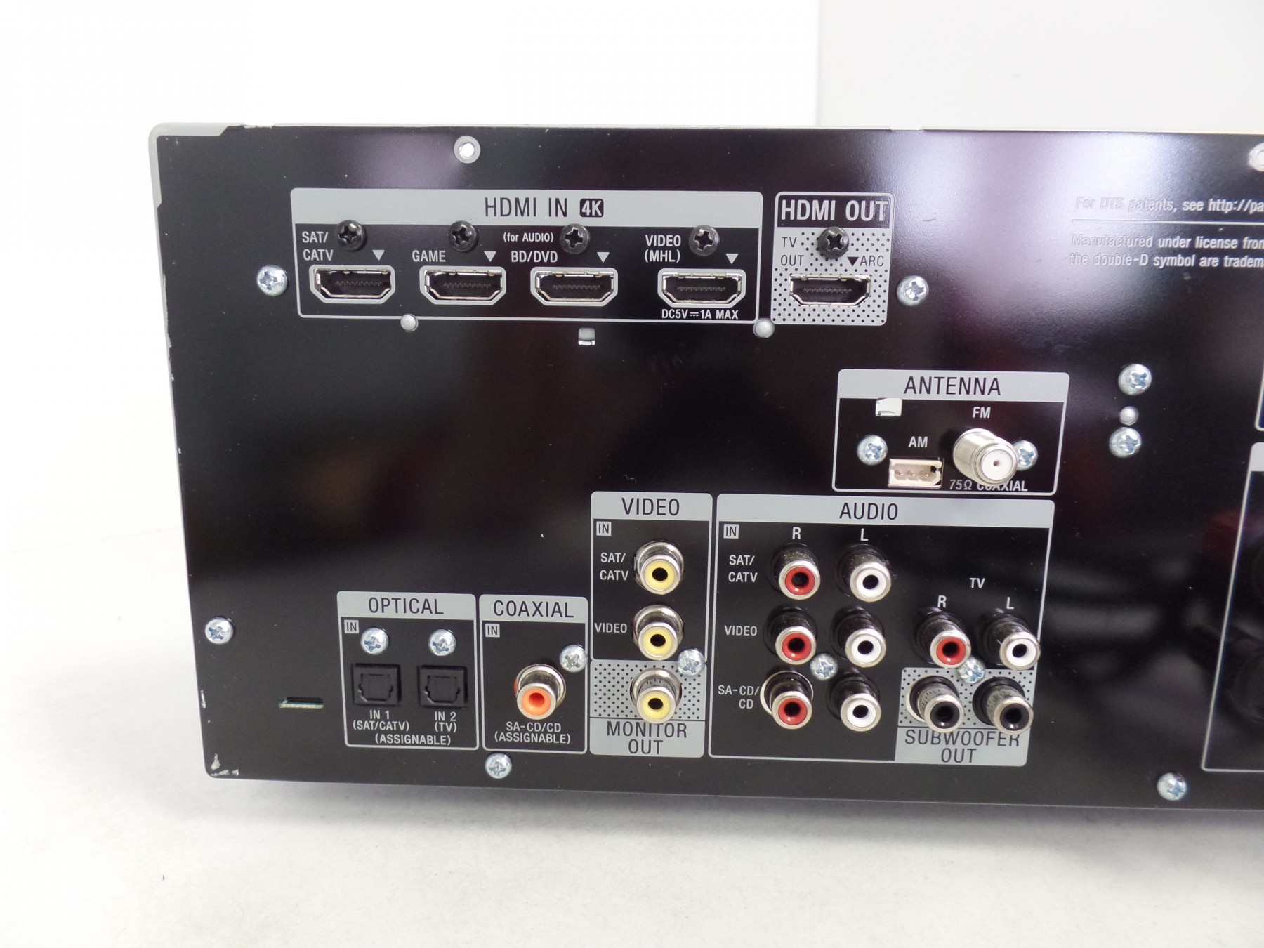 Home Theater 5.2 AV Receiver Sony STRDH550 for parts 19