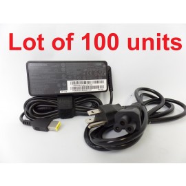 Lot of 100 Lenovo 65W Slim Tip AC Power Supply Charger Adapter
