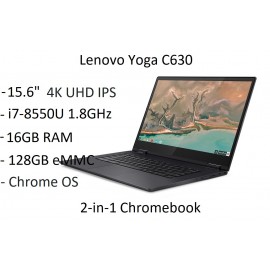 Lenovo Yoga C630 15.6" 4K UHD Touch i7-8550U 1.8GHz 16GB 128GB Chrome Blue