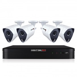 Night Owl Wired Security System 8 Channel 5MP DVR 1TB HDD 4 Camera - U