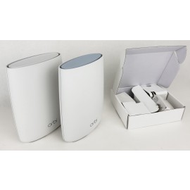 NETGEAR Orbi AC3000 Tri-Band Mesh Wi-Fi System (2-pack) RBK50 - White - OB