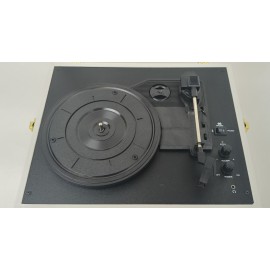 Crosley CR8017B-WH Voyager Vintage Portable Vinyl Record Player-U