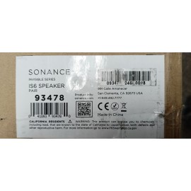 Sonance IS6 Invisible Series 6.5" 2-Way Invisible In-wall/In-ceiling Speaker -OB