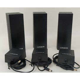  Linksys Velop AC2200 Tri-Band Mesh Wi-Fi 5 System (3 Pack) WHW0303B Black - OB