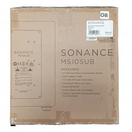 Sonance - MS10SUB - Mag Series 10" 275W Powered Cabinet Subwoofer - Black - OB