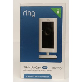 Ring Stick Up Cam Pro Battery Indoor/Outdoor Security Camera with 3D Motion-OB