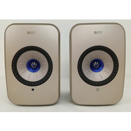 KEF - LSXII Wireless Bookshelf Speakers Pair - TAN - U