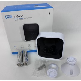 Blink Indoor Wireless Add-on Security Camera BCM00410U White + Mount 