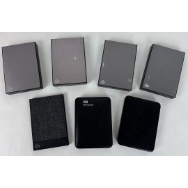 Lot of 7 x HDDs WD Easystore My Passport  Seagate - For Parts