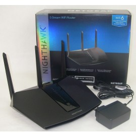 NETGEAR Nighthawk AX2400 Dual-Band Wi-Fi Router RAX30-100NAS - Black