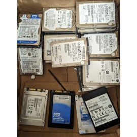 Lot of 34units of 2.5" 30x HDD for 4x SSD For Parts