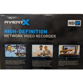 AvertX 16Ch 4K NVR Security System AVX-PC168T 8TB + 8x 4K Bullet Cameras HD438IR