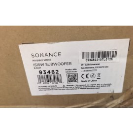 Sonance 32" x 32" 93482 Invisible Series In-Wall 15" Subwoofer IS15W - BN