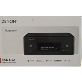 Denon CEOL-RCD-N12 65W 2-Ch. Bluetooth Capable HEOS Stereo Receiver Black