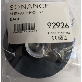 Sonance ROUND SURFACE MOUNT Outdoor Speaker Mount (Each) 92926 - Black - BN