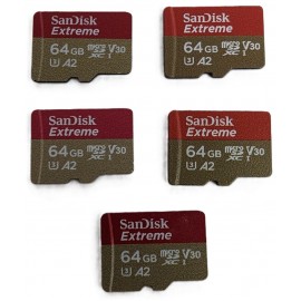Lot of 5x SanDisk Extreme 64GB MicroSD Card fits GoPro Hero10 Hero11 Hero12