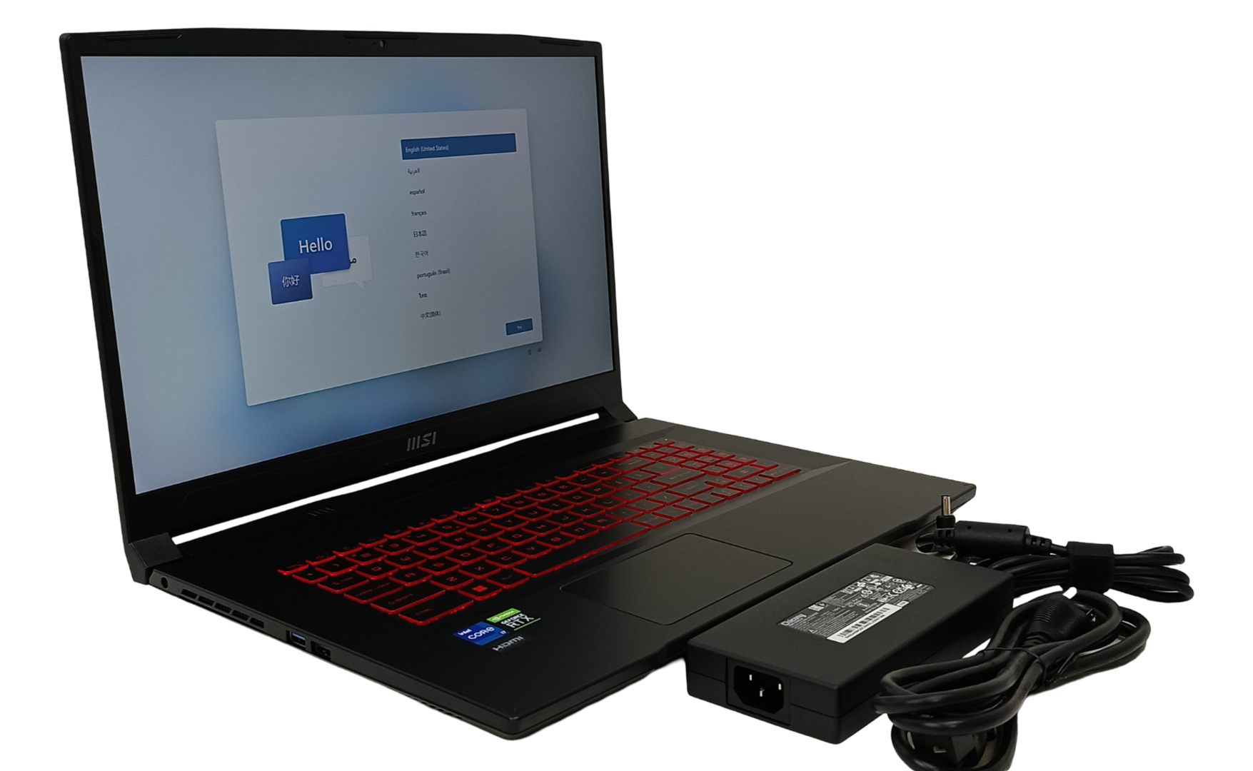 MSI Katana GF76 17.3" 144Hz FHD i7-12700H 16GB 512GB RTX 3060 W11H Gaming Laptop