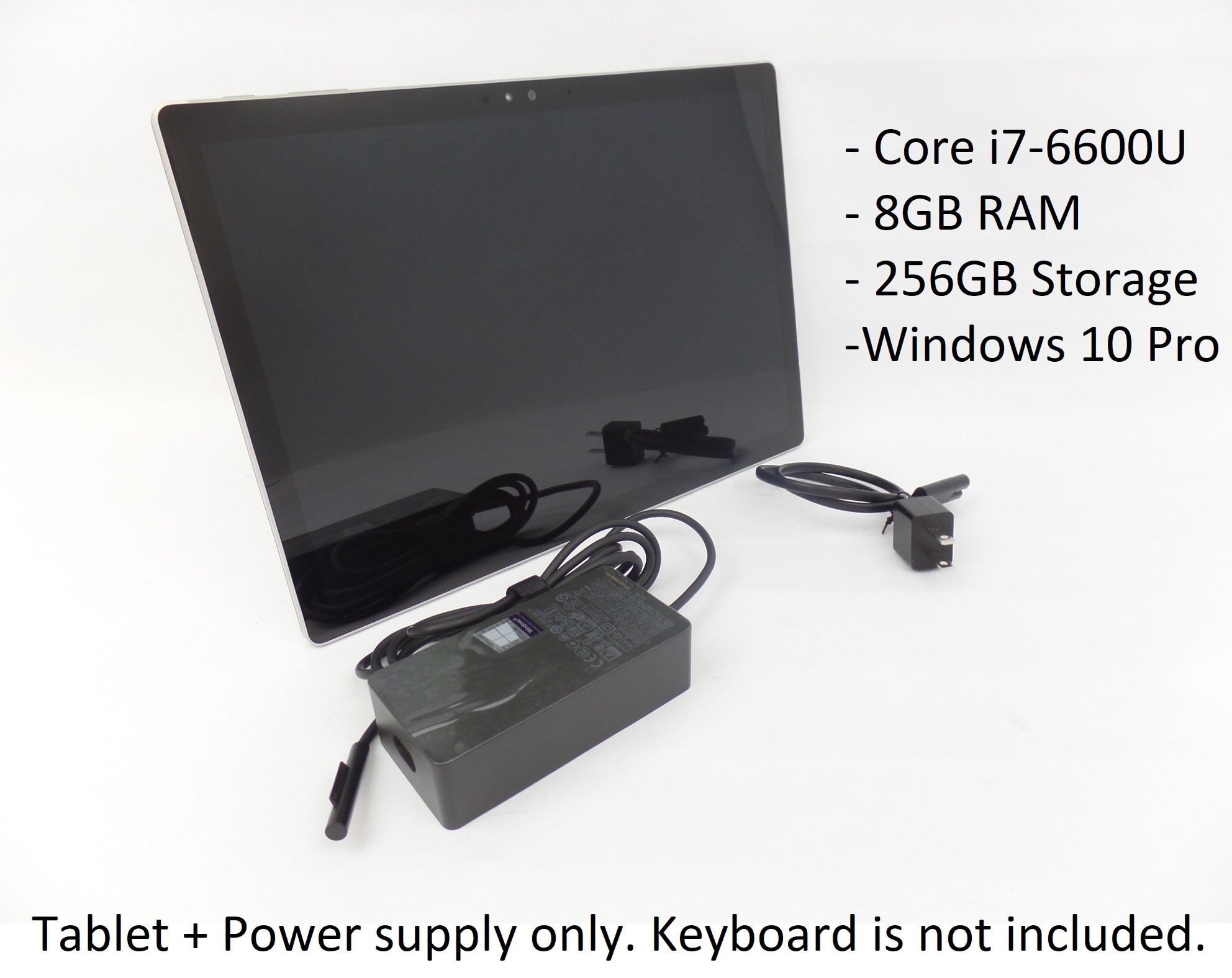 Microsoft Surface Book 1703 13.5" i7-6600U 8GB 256GB W10P Tablet + Power Supply