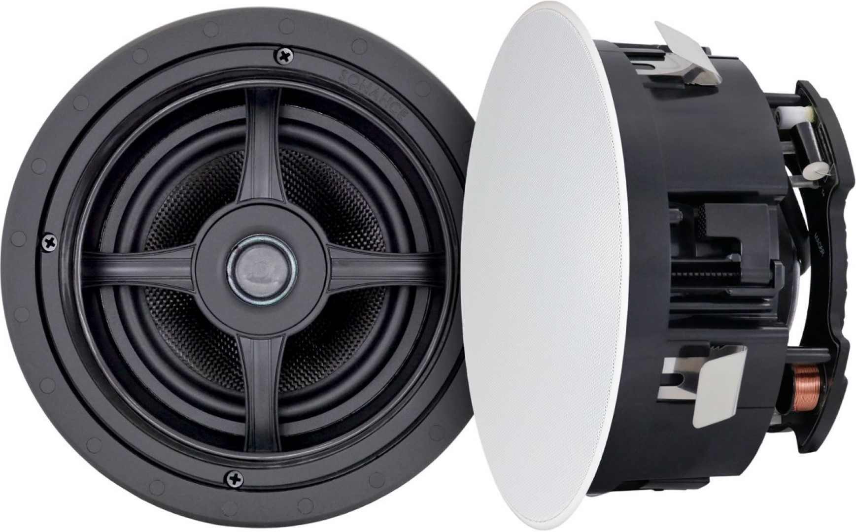 Sonance MAG6R Mag Series 6-1/2" 2-Way In-Ceiling Speakers (Pair) Paintable White