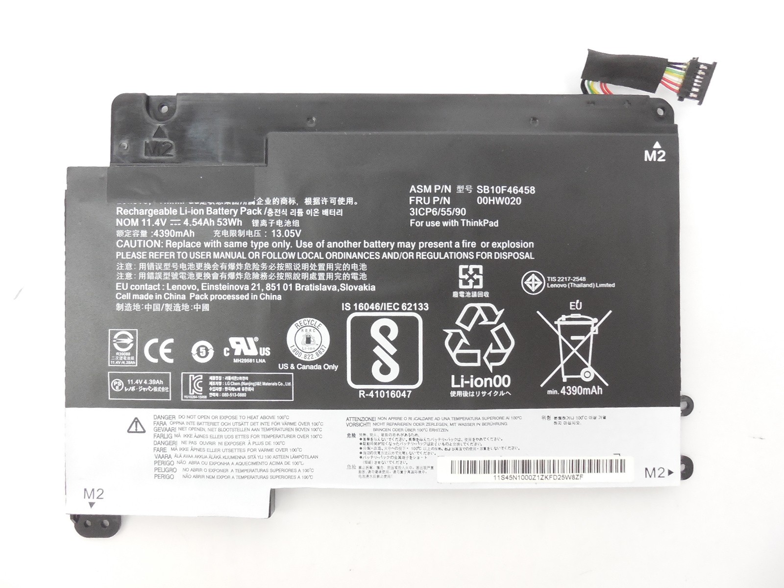 OEM Genuine Original Lenovo Battery SB10F46458 00HW020 for Lenovo Yoga 460 20EL 