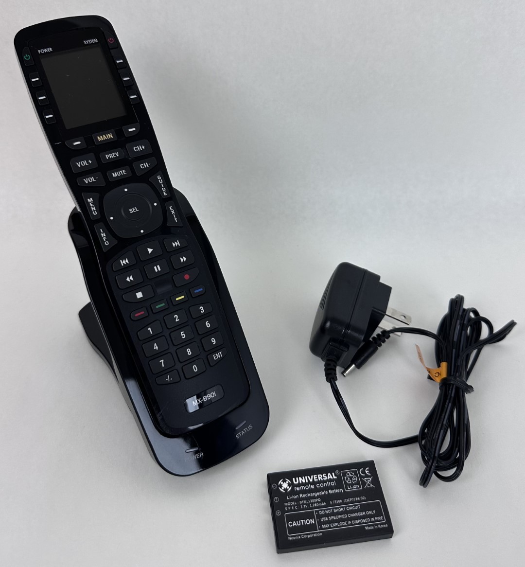 Universal Remote Control MX-890i IR/RF Open Architecture Remote w/Charging Base