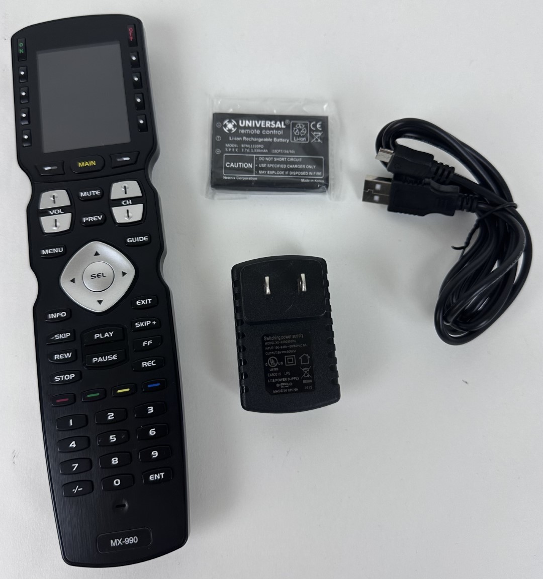 Universal Remote Control IR/RF URC MX-990 - No Charging Base - U1