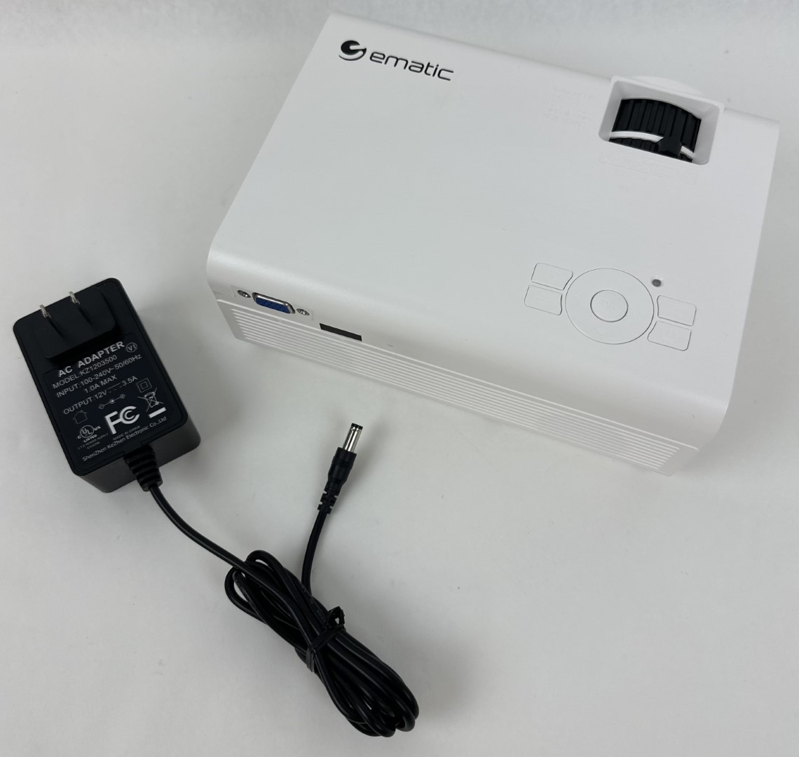 Ematic EPJ590WH LCD Projector White