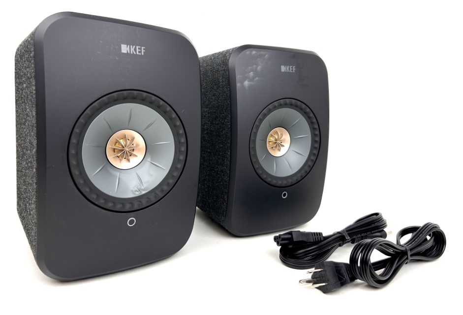 KEF LSXII Wireless Bookshelf 2 Speakers (Pair) Carbon Black U1
