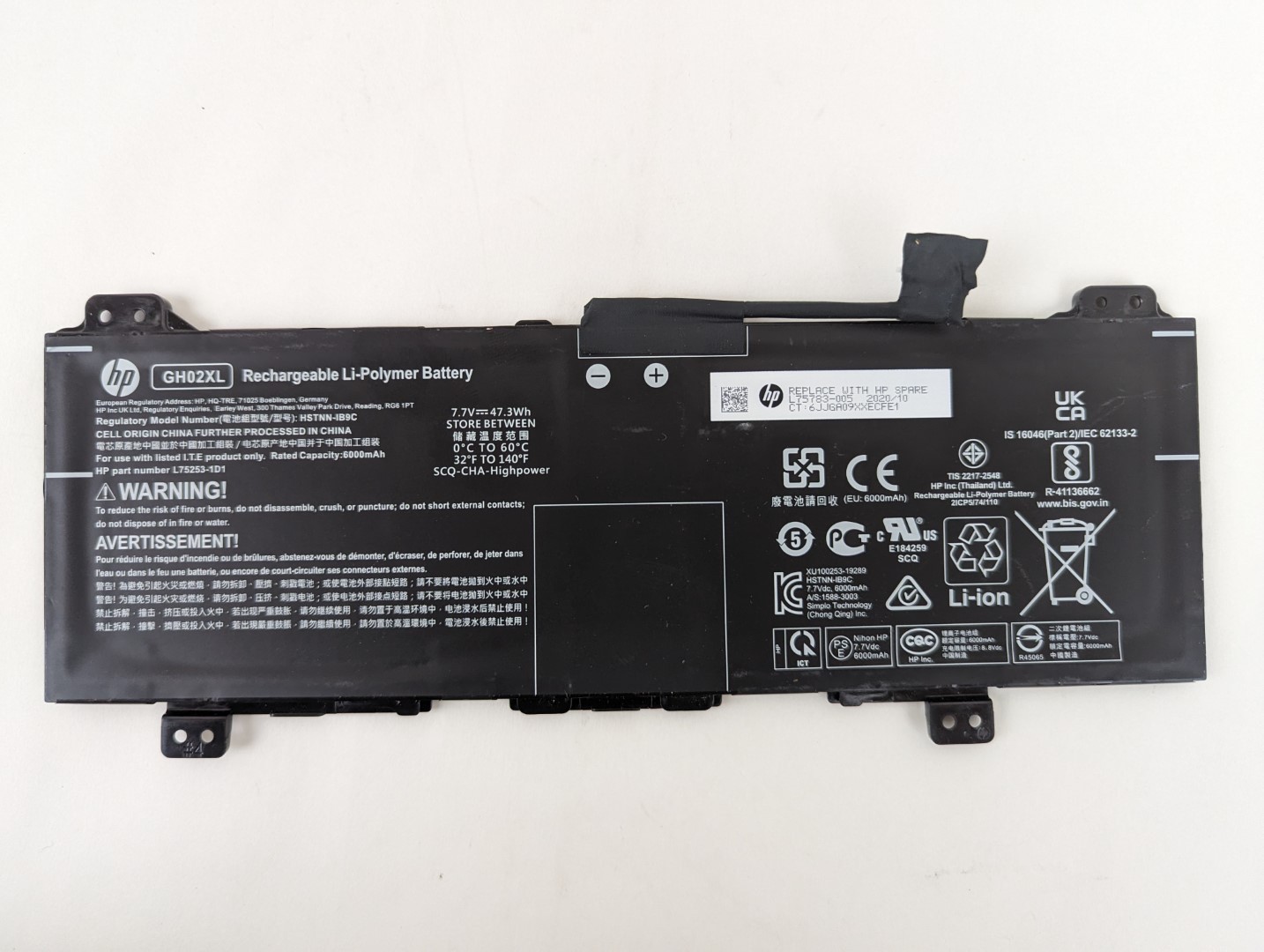 OEM Genuine Battery GH02XL L75253-1D1 L75783-005 for HP Chromebook 11 G8 EE G8