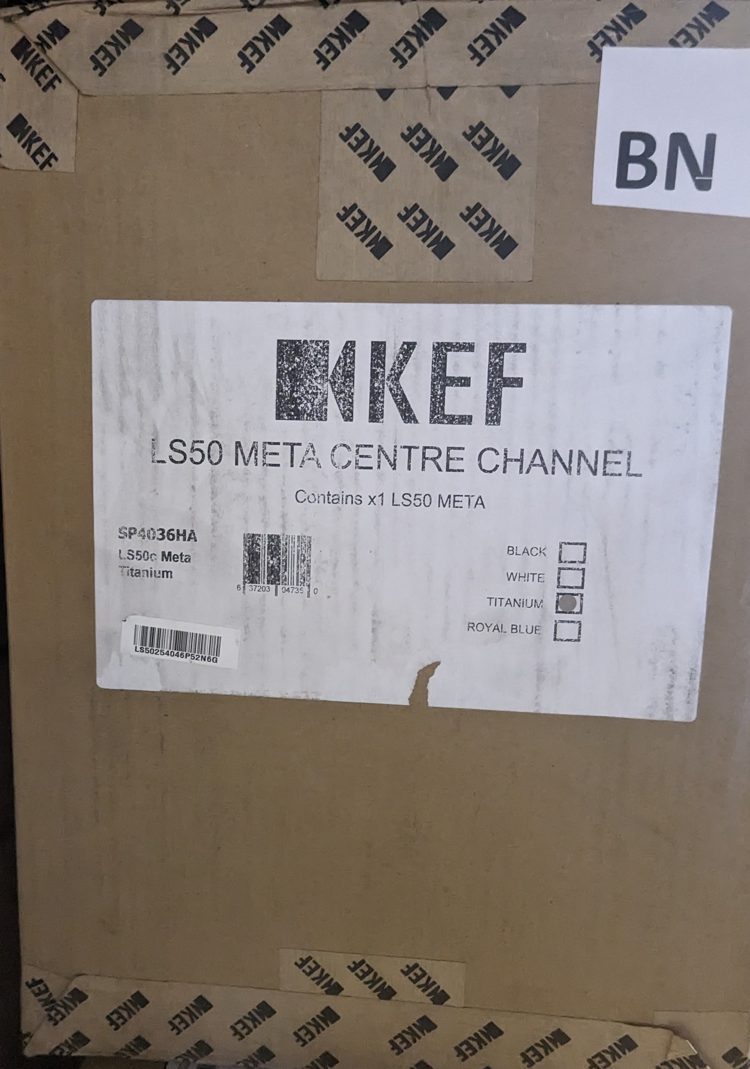 KEF LS50c META Centre Channel Speaker SP4036HA Titanium Grey - BN