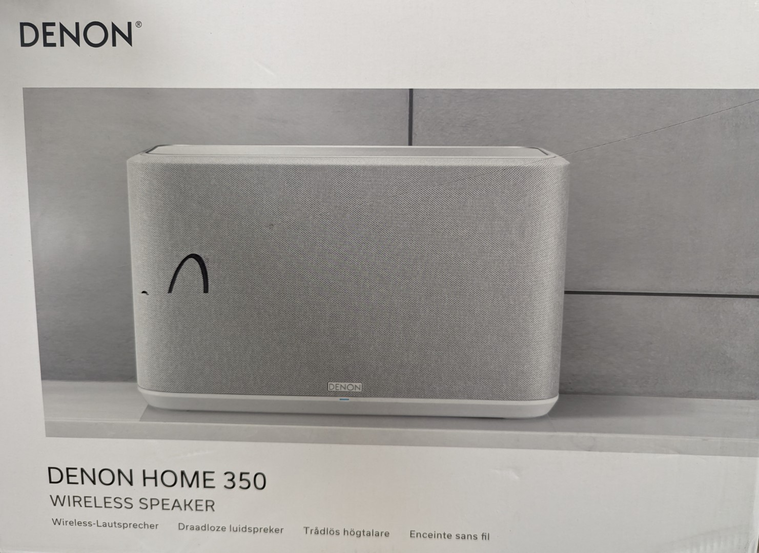 Denon Home 350 Wireless Speaker w/HEOS Built-in AirPlay 2 & Bluetooth White