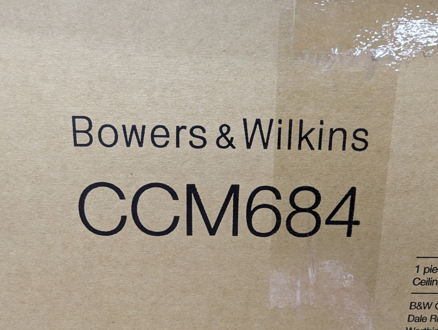 Bowers & Wilkins 8" 2-Way Round In-Ceiling Speaker (single) CCM684 BN