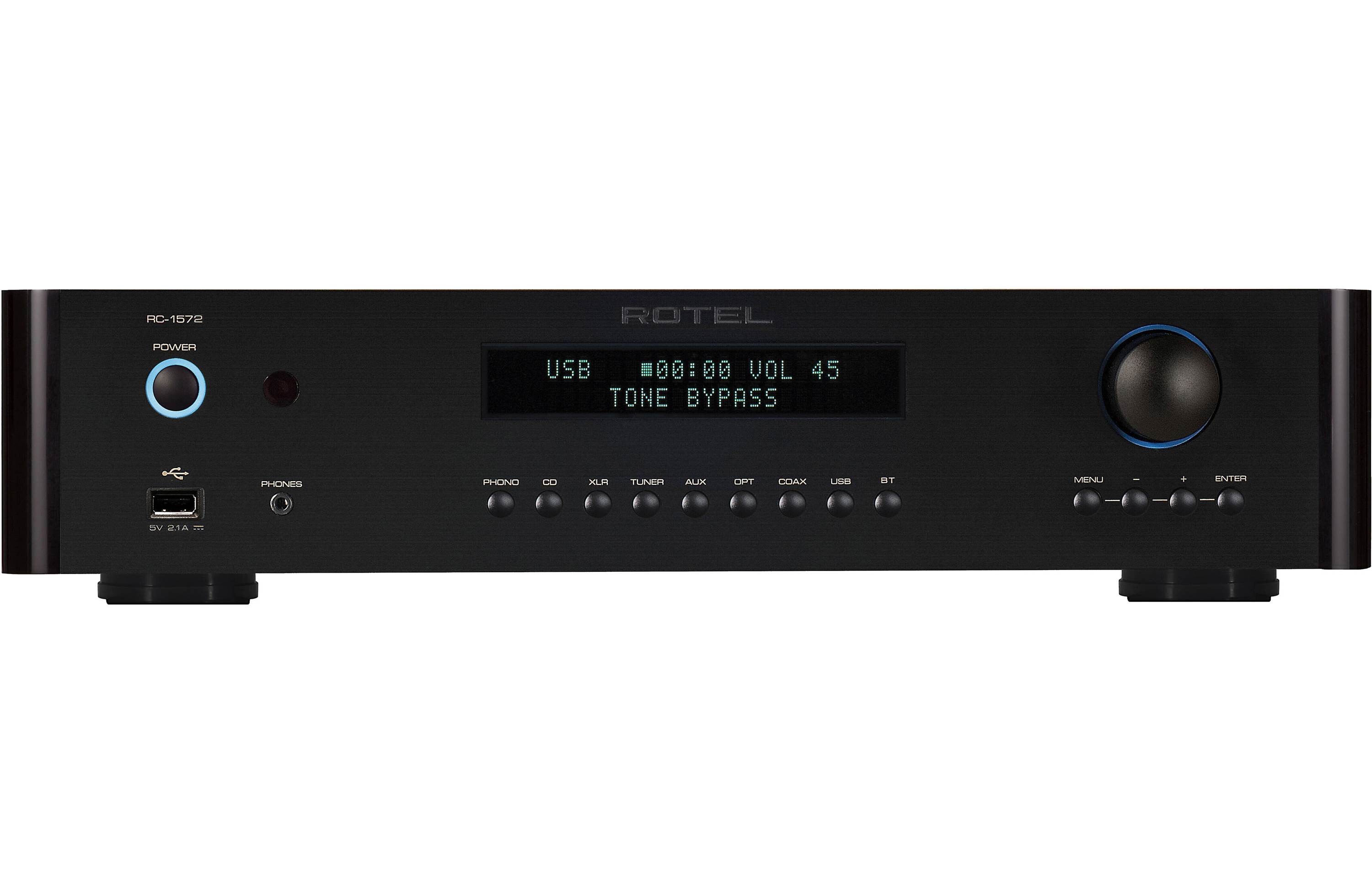 Rotel RC-1572 Stereo Preamplifier with Built-in DAC Bluetooth Black - OB