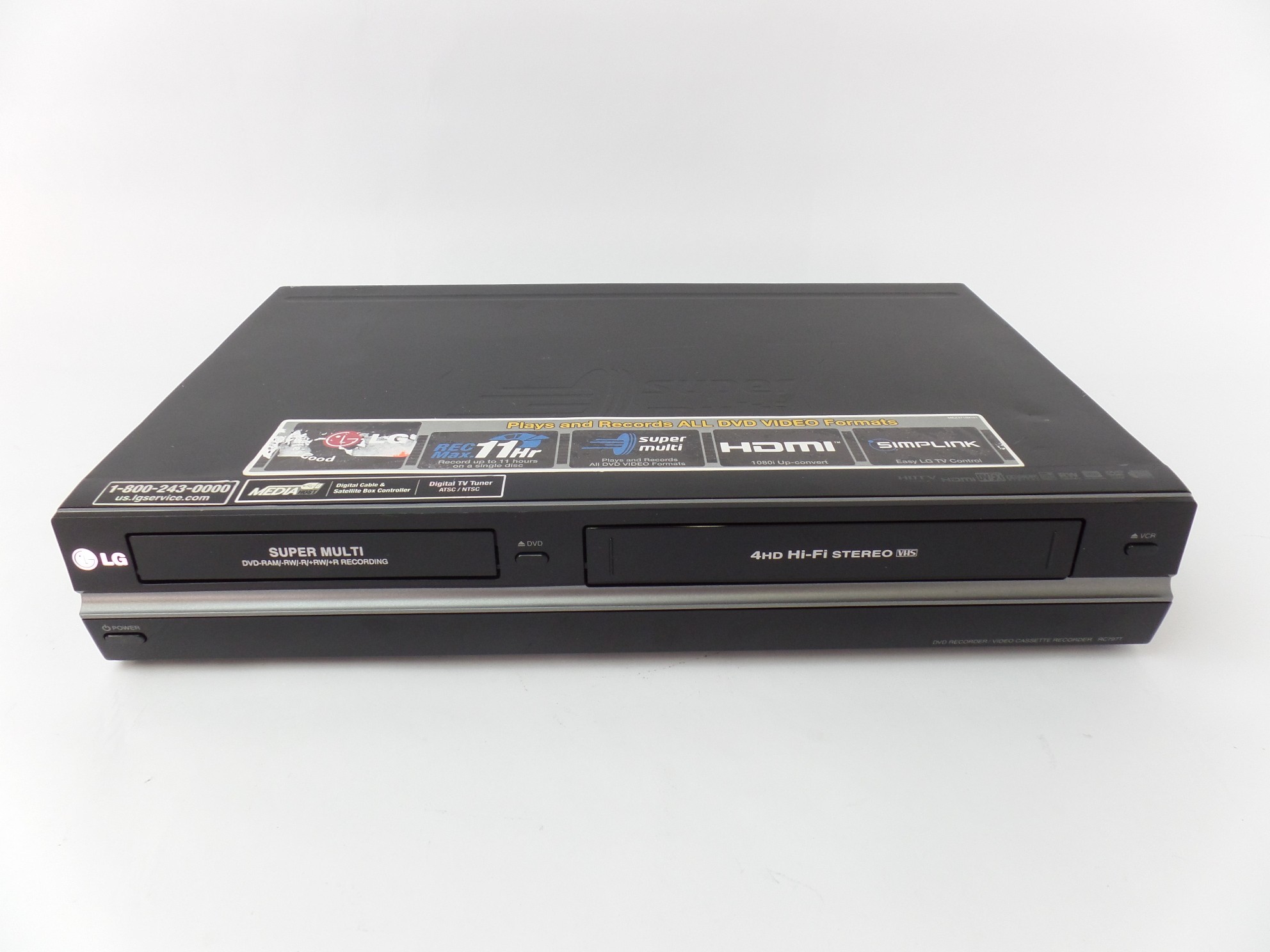 LG DVD Player Video Cassette Recorder RC797T For Parts