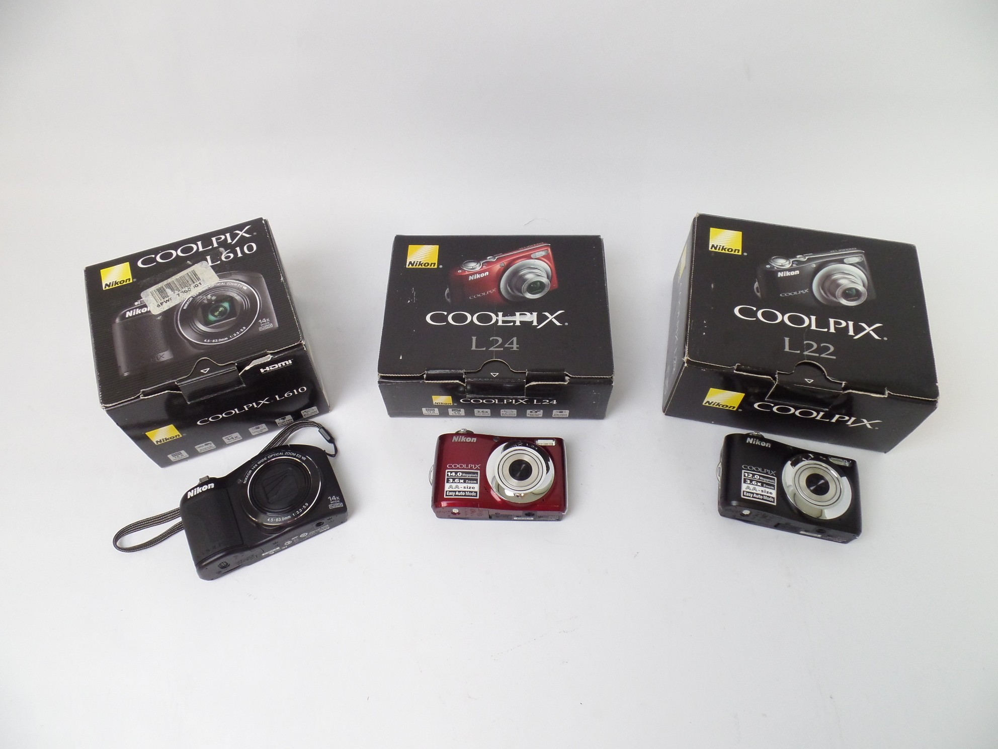 Read: defective Lot of 45 Cameras Samsung Kodak Nikon Fujifilm Canon Olympus