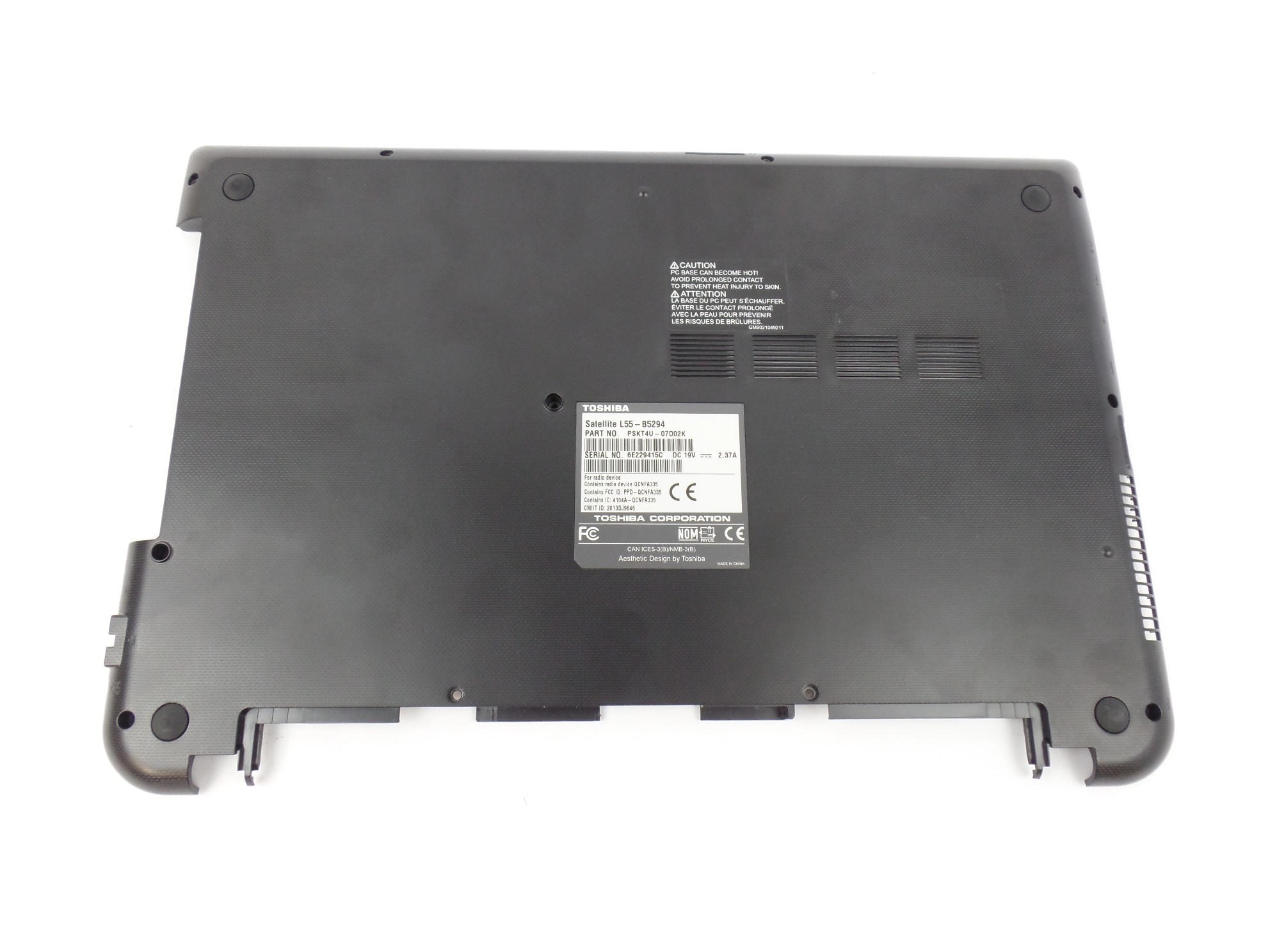 OEM Bottom Case Cover for Toshiba Satellite L55-B5294 PSKT4U-07D02K A000291000