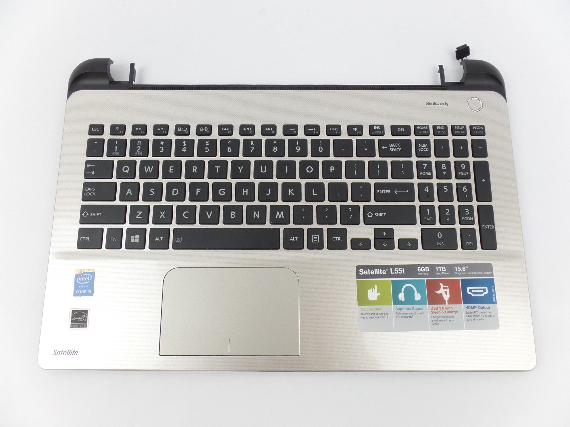 OEM Palmrest Keyboard Touchpad for Toshiba Satellite L55t-B5271 A000295230