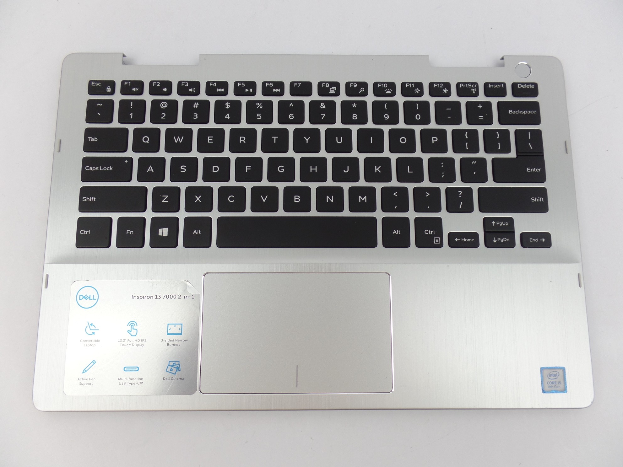 OEM Palmrest Keyboard Touchpad for Dell Inspiron 7386 HVKDH