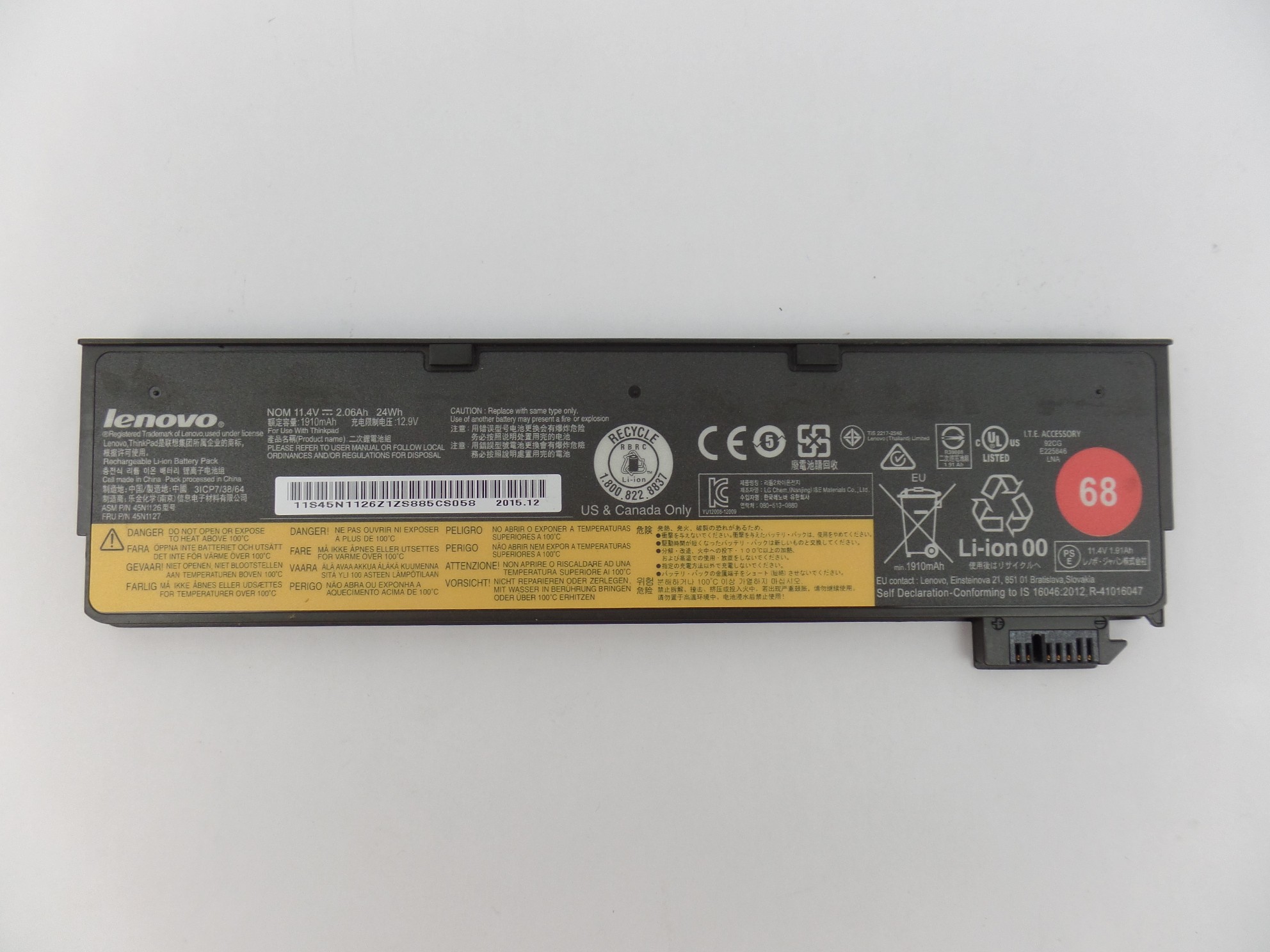 OEM Lenovo Battery 68 45N1126 45N1127 for ThinkPad T440 T450 X240 X250 T550 W550
