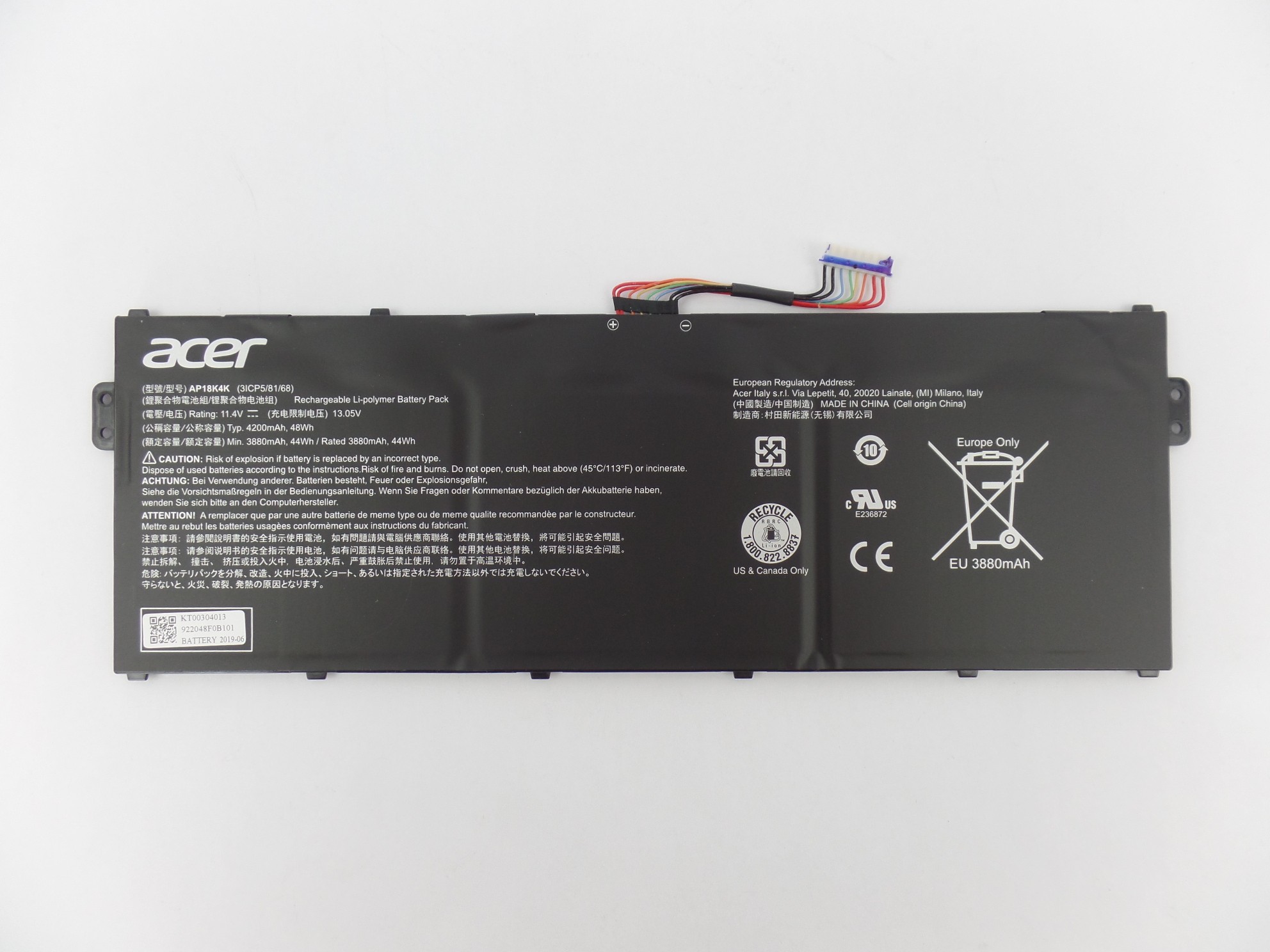 OEM Genuine Battery AP18K4K for Acer Chromebook R721T-28RM