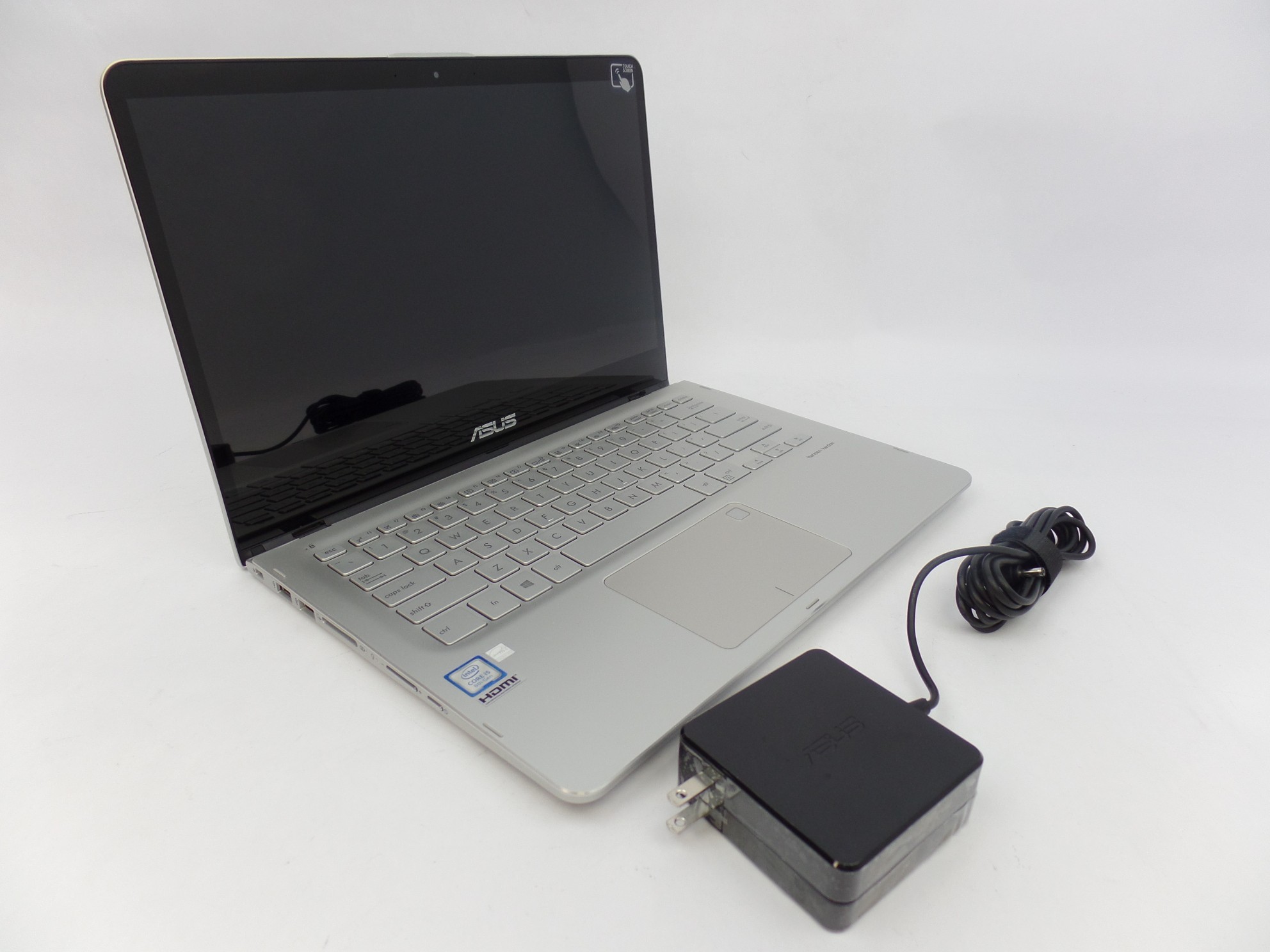 ASUS Q405UA-BI5T5 14" FHD Touch i5-8250U 1.6GHz 8GB 1TB HDD W10H Laptop SD
