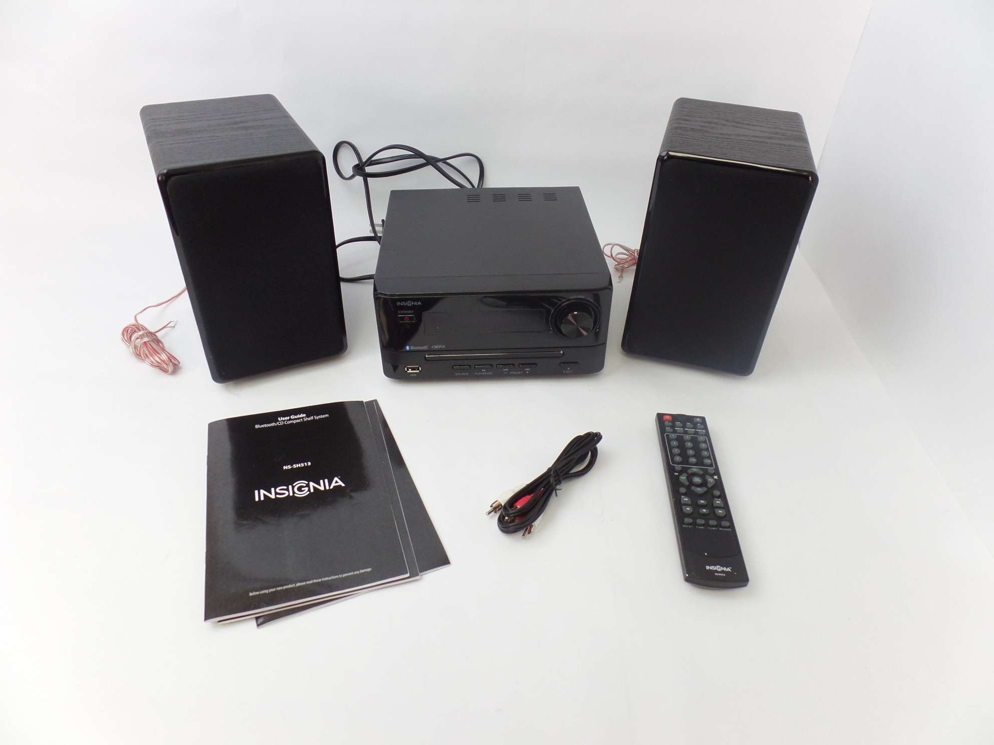 Insignia NS-SH513 Bluetooth CD Compact Shelf System Speakers For Parts