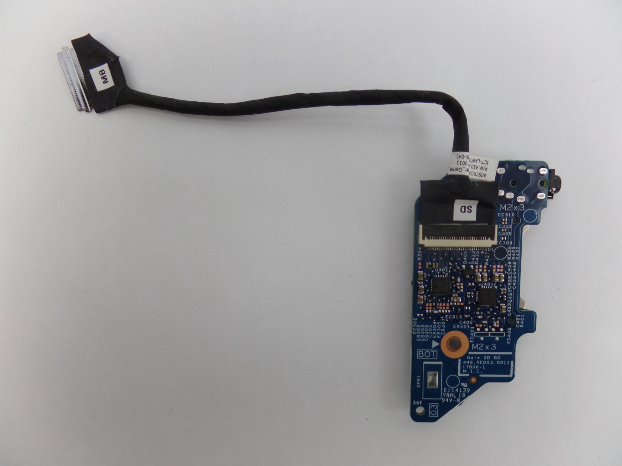 OEM Card Read Board w/Cable for HP Envy x360 15m-CN0012dx 6VU70UA 448.0ED03.0011