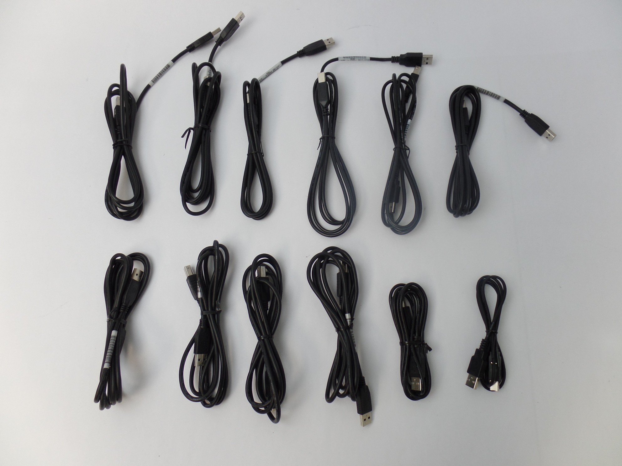 Lot of 12 OEM Printer Cable USB 2.0 A to B A Male to B Male for HP Cannon Epson 