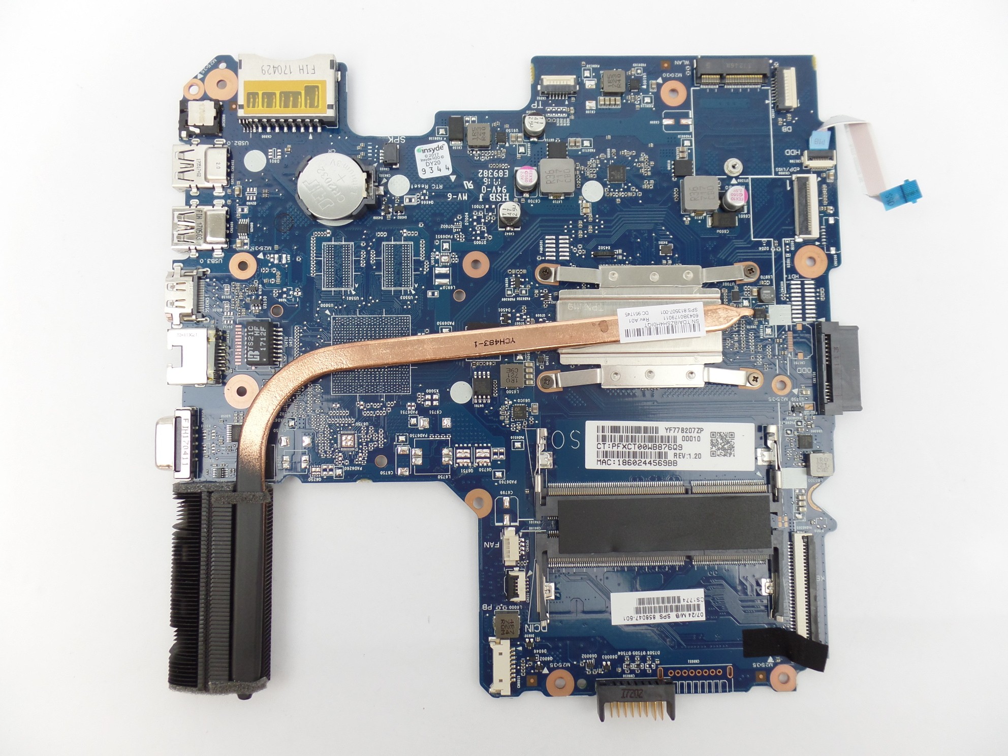 OEM Motherboard for HP 14-an012nr AMD E2-7110 1.8GHz