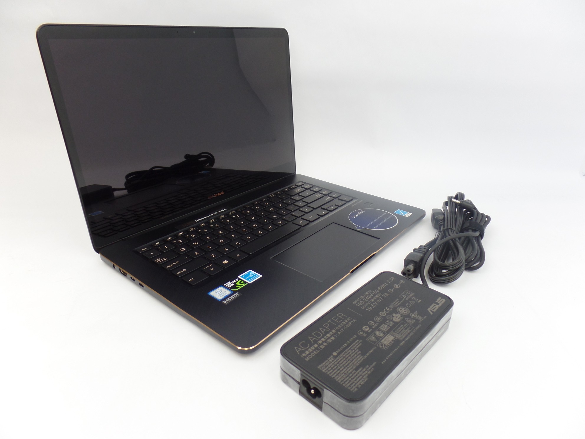 ASUS ZenBook UX580GD 15.6" Touch 4K UHD i7-8750U 16GB 512GB GTX1050 W10H Laptop 