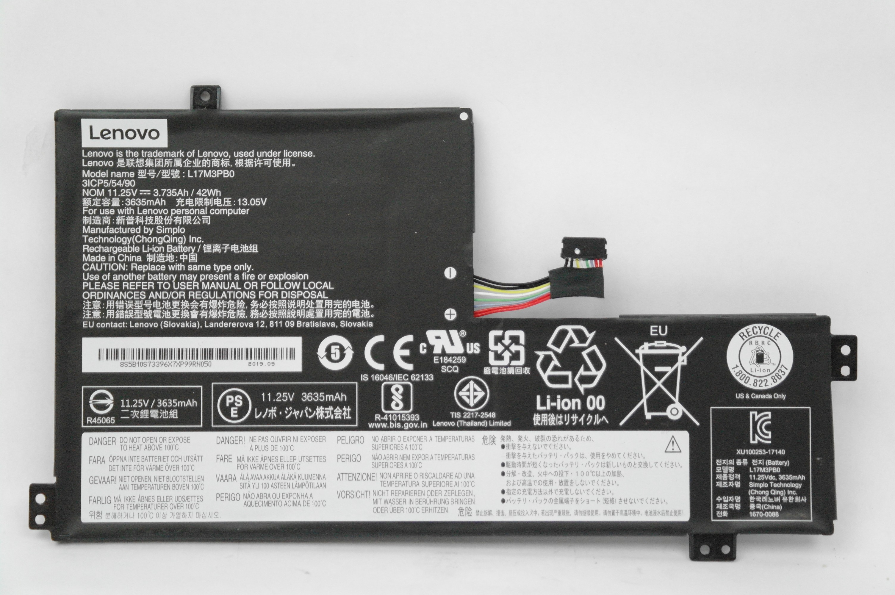 Genuine L17M3PB0 Battery for Lenovo Chrome C340 81TA0000US