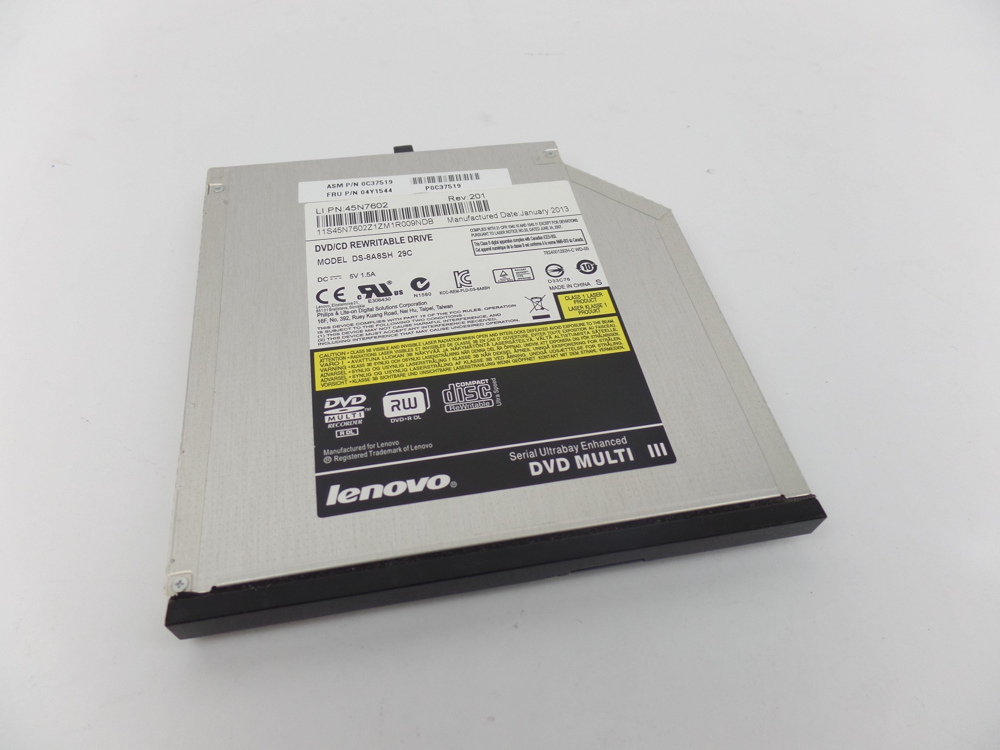 OEM DS-8A8SH DVD-RW CD-RW Drive 45N7602 for Lenovo T430