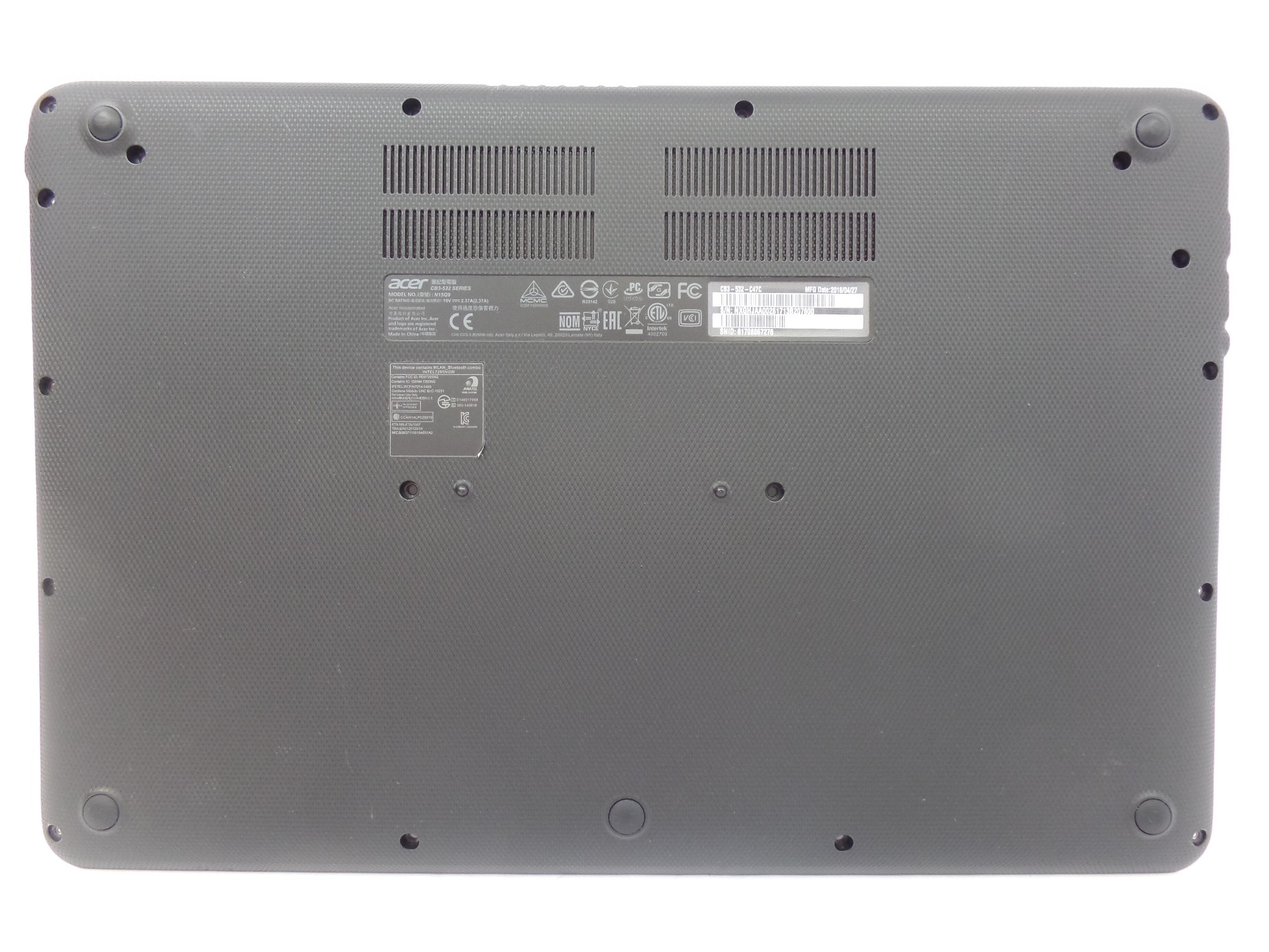 OEM Bottom Case Cover TFQ36ZRUBATN EAZRF00701A for Acer Chromebook CB3-532-C47C 